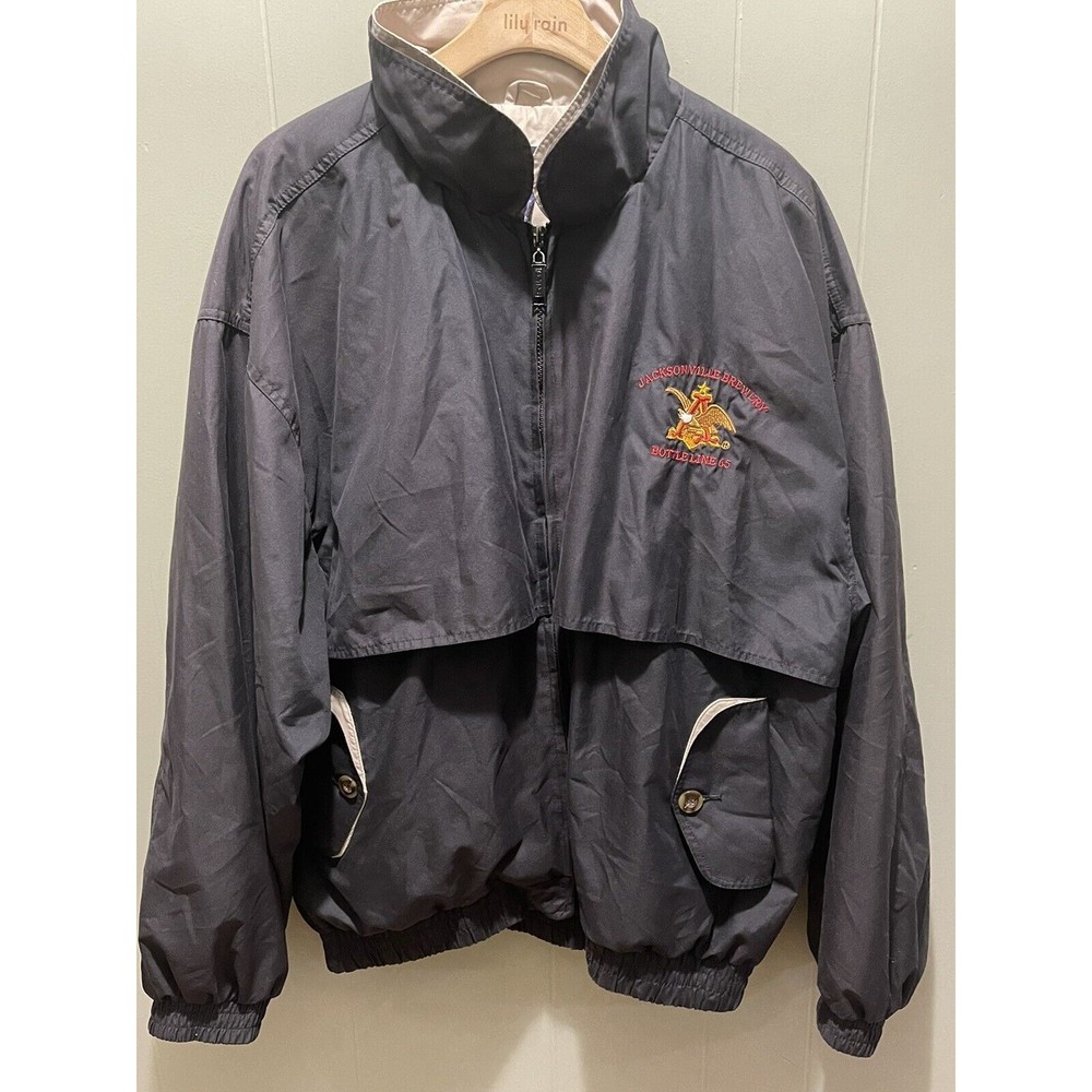 Official Anheuser Busch Budweiser Jacksonville Brewery Line 65 Jacket Sz XL